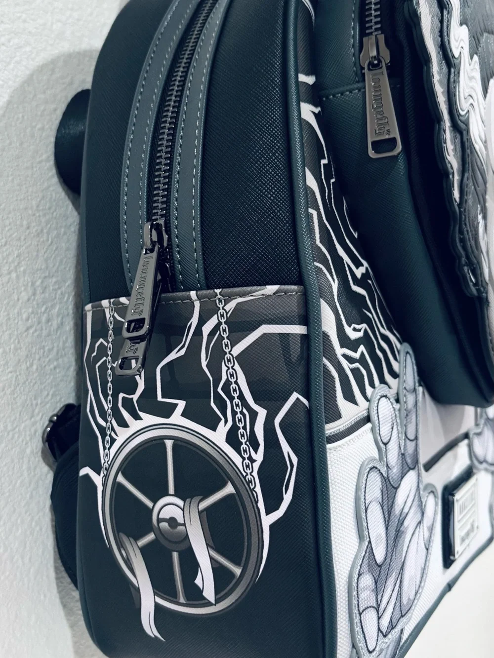 Loungefly Black & White Bride of Frankenstein Backpack